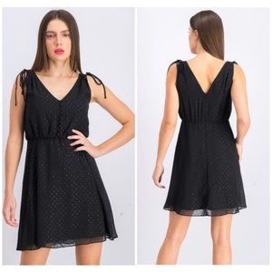 Gal Meets Glam Elora Sparkle Swiss Dot Midi Dress